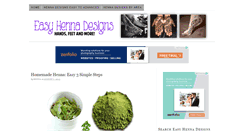 Desktop Screenshot of easyhennadesigns.com
